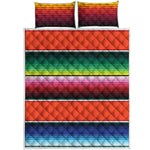 Colorful Serape Blanket Pattern Print Quilt Bed Set