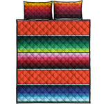 Colorful Serape Blanket Pattern Print Quilt Bed Set