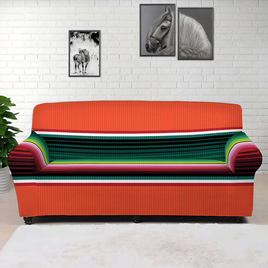Colorful Serape Blanket Pattern Print Sofa Cover