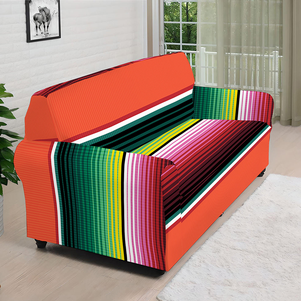 Colorful Serape Blanket Pattern Print Sofa Cover