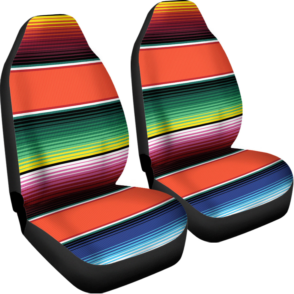 Colorful Serape Blanket Pattern Print Universal Fit Car Seat Covers