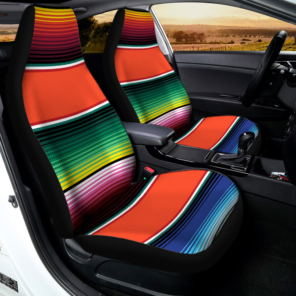 Colorful Serape Blanket Pattern Print Universal Fit Car Seat Covers