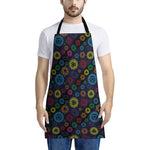 Colorful Seven Chakras Pattern Print Apron