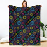 Colorful Seven Chakras Pattern Print Blanket