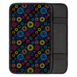 Colorful Seven Chakras Pattern Print Car Center Console Cover