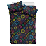 Colorful Seven Chakras Pattern Print Duvet Cover Bedding Set