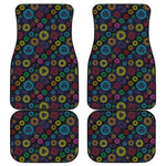 Colorful Seven Chakras Pattern Print Front and Back Car Floor Mats