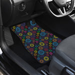 Colorful Seven Chakras Pattern Print Front and Back Car Floor Mats