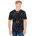Colorful Seven Chakras Pattern Print Men's T-Shirt