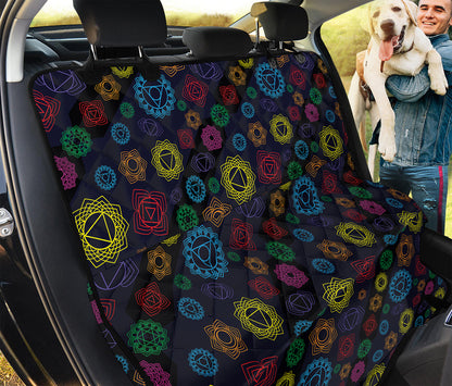 Colorful Seven Chakras Pattern Print Pet Car Back Seat Cover