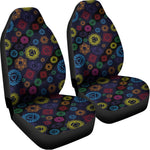 Colorful Seven Chakras Pattern Print Universal Fit Car Seat Covers