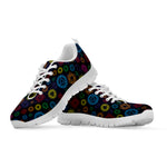 Colorful Seven Chakras Pattern Print White Sneakers