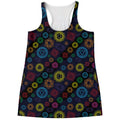 Colorful Seven Chakras Pattern Print Women's Racerback Tank Top