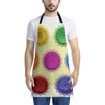 Colorful Seven Chakras Print Apron