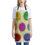 Colorful Seven Chakras Print Apron