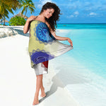 Colorful Seven Chakras Print Beach Sarong Wrap