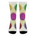 Colorful Seven Chakras Print Crew Socks
