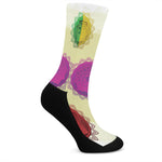 Colorful Seven Chakras Print Crew Socks