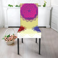 Colorful Seven Chakras Print Dining Chair Slipcover