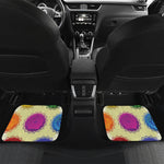 Colorful Seven Chakras Print Front and Back Car Floor Mats