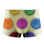 Colorful Seven Chakras Print Men's Boxer Briefs