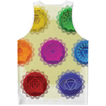 Colorful Seven Chakras Print Men's Tank Top