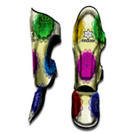 Colorful Seven Chakras Print Muay Thai Shin Guard