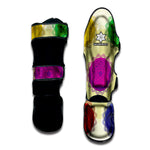 Colorful Seven Chakras Print Muay Thai Shin Guard