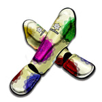 Colorful Seven Chakras Print Muay Thai Shin Guard