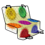 Colorful Seven Chakras Print Pet Car Back Seat Cover