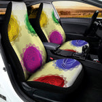 Colorful Seven Chakras Print Universal Fit Car Seat Covers