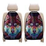Colorful Siberian Husky Print Car Seat Organizers