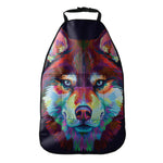Colorful Siberian Husky Print Car Seat Organizers