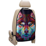 Colorful Siberian Husky Print Car Seat Organizers