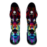 Colorful Siberian Husky Print Muay Thai Shin Guard