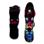 Colorful Siberian Husky Print Muay Thai Shin Guard