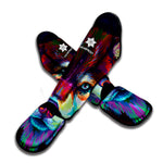 Colorful Siberian Husky Print Muay Thai Shin Guard
