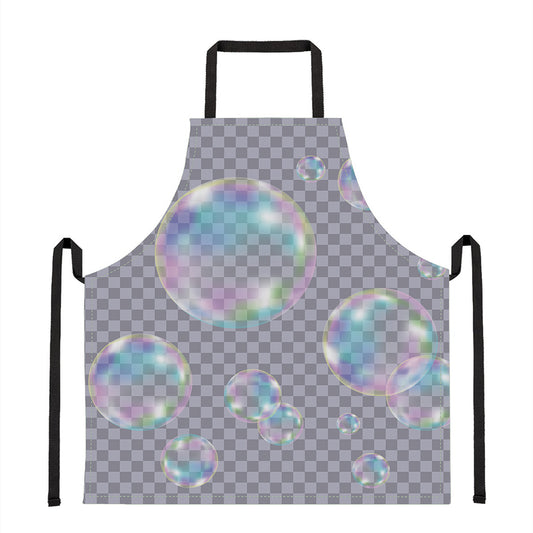 Colorful Soap Bubble Print Apron