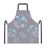 Colorful Soap Bubble Print Apron