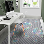Colorful Soap Bubble Print Area Rug