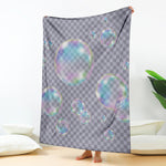Colorful Soap Bubble Print Blanket