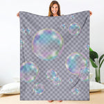 Colorful Soap Bubble Print Blanket