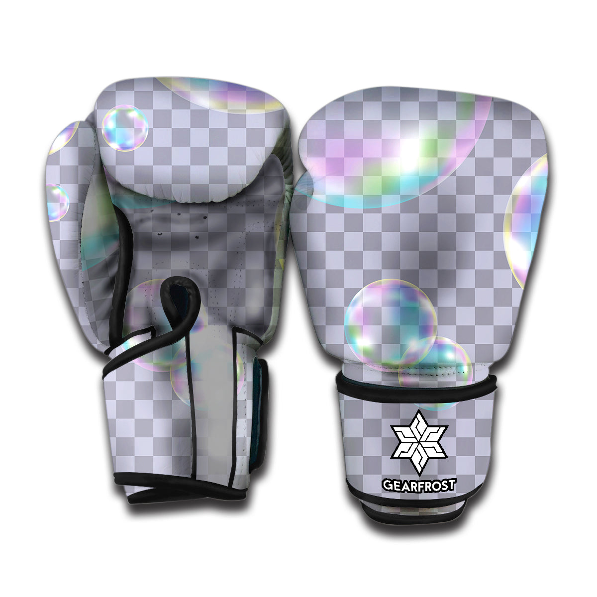 Colorful Soap Bubble Print Boxing Gloves