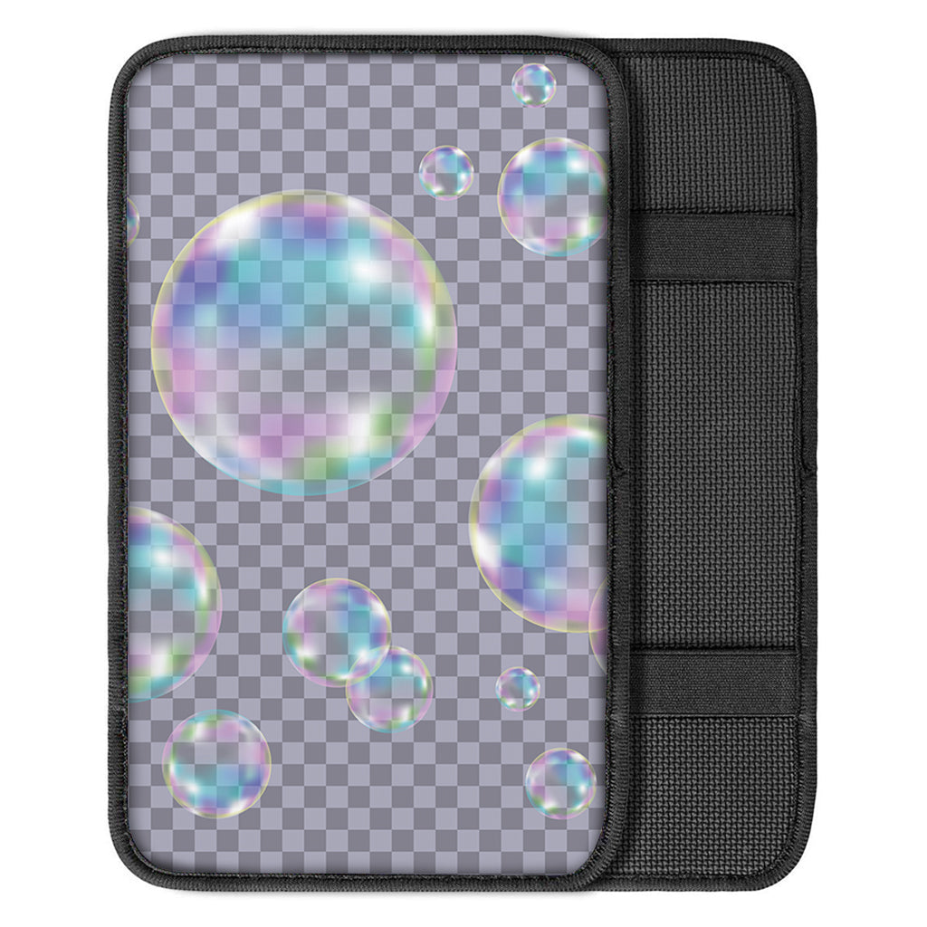 Colorful Soap Bubble Print Car Center Console Cover