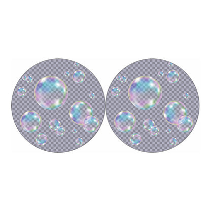 Colorful Soap Bubble Print Car Coasters