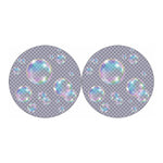 Colorful Soap Bubble Print Car Coasters