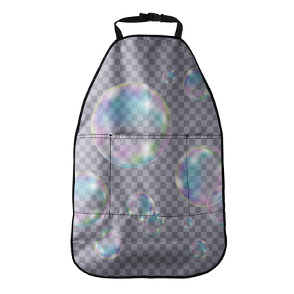 Colorful Soap Bubble Print Car Seat Organizers