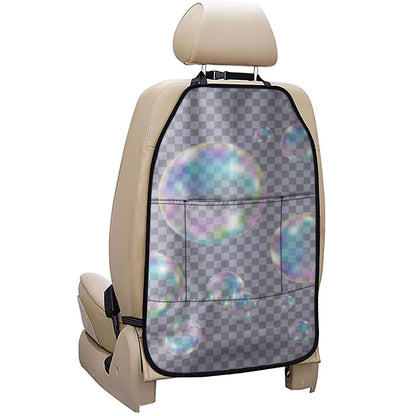 Colorful Soap Bubble Print Car Seat Organizers