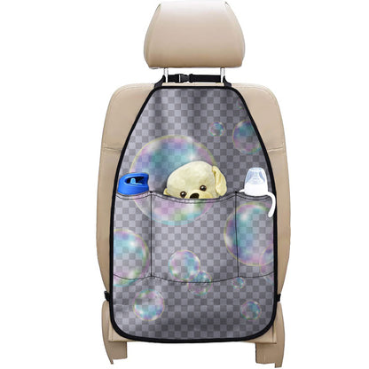 Colorful Soap Bubble Print Car Seat Organizers