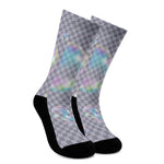 Colorful Soap Bubble Print Crew Socks